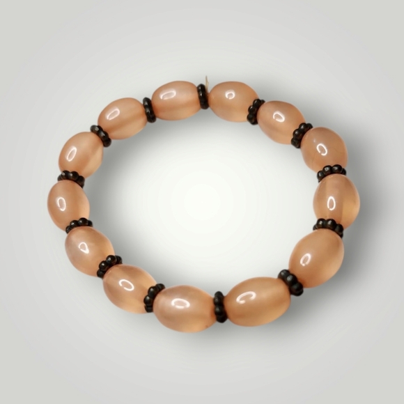 No brand Jewelry - Orange peach Beaded Bracelet